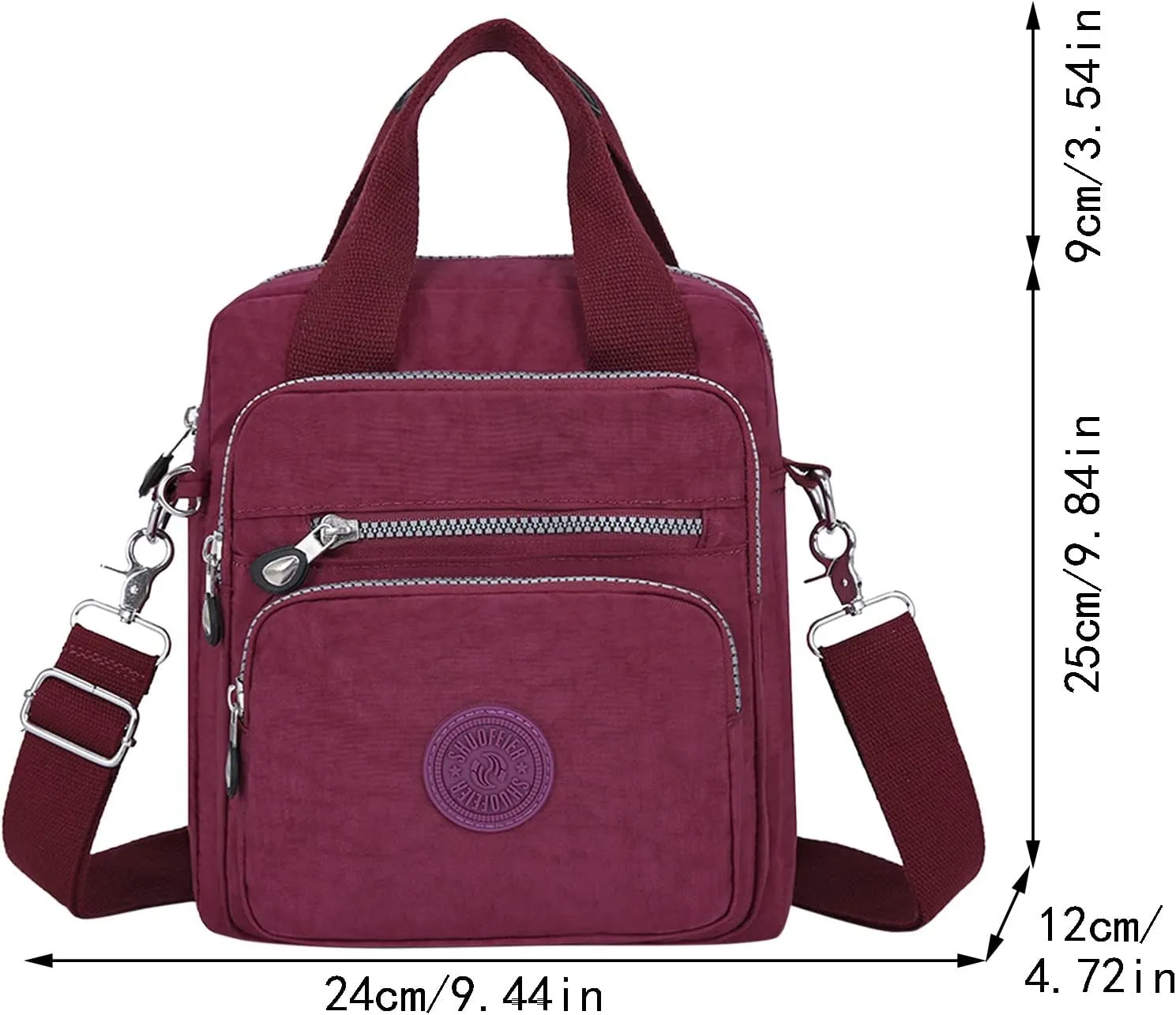 Multifunctional Casual Crossbody Bag Women Casual Crossbody Bag Adjustable Shoulder Strap Shoulder Bags for (One Size)