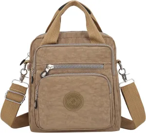 Multifunctional Casual Crossbody Bag Women Casual Crossbody Bag Adjustable Shoulder Strap Shoulder (Beige, One Size)
