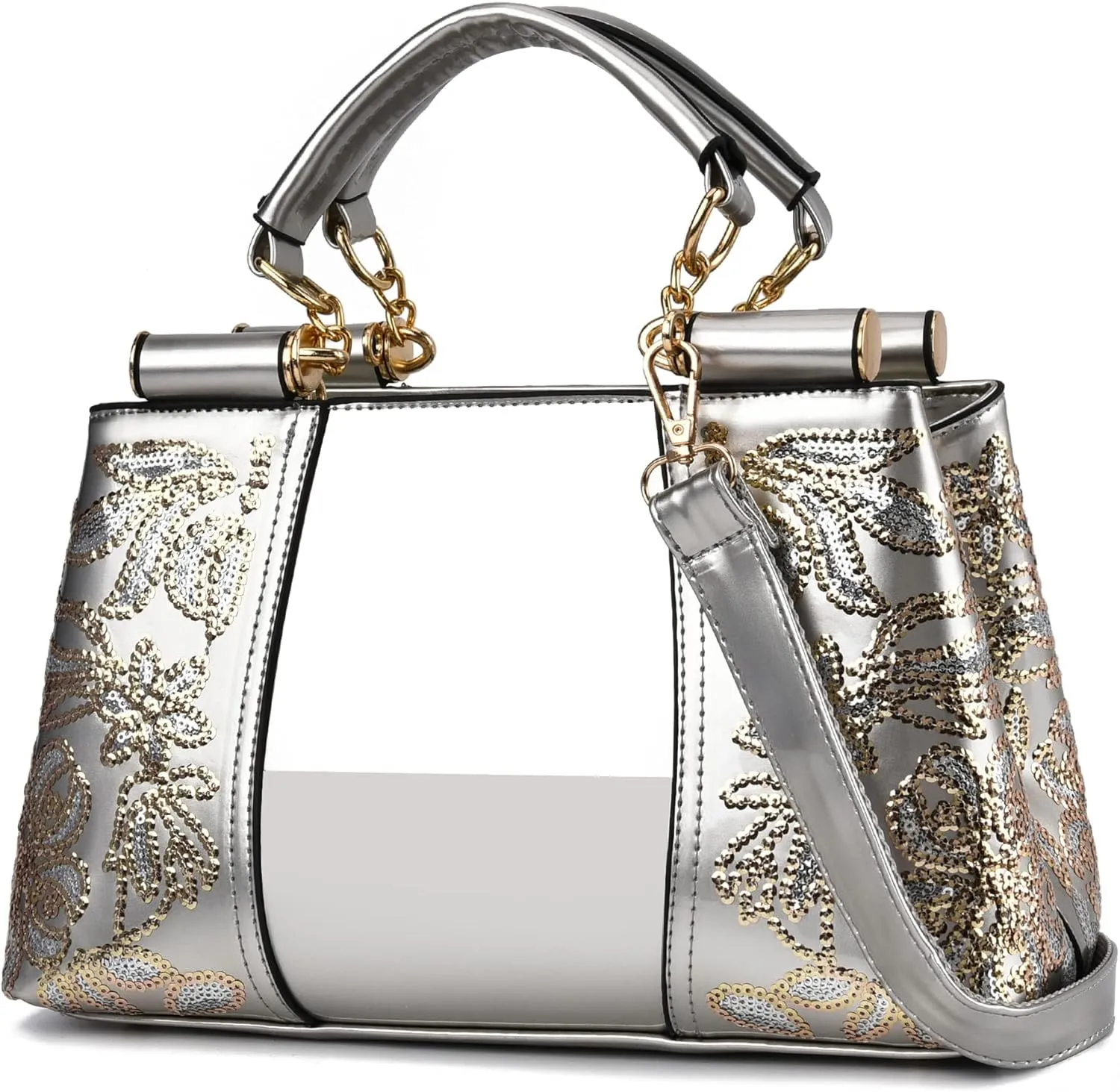 Nevenka Handbags For Women Patent Leather Designer Purse Suitable for Shopping Party Daily Use