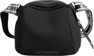 New Fashionable Casual Shoulder Bag Lightweight Nylon Fabric Women Crossbody Bags Mens Messenger Tote (Black, One Size)