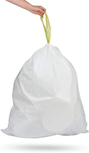 NINESTARS NSTB-21-45 Trash Bags, Large, White (Packaging May Vary)
