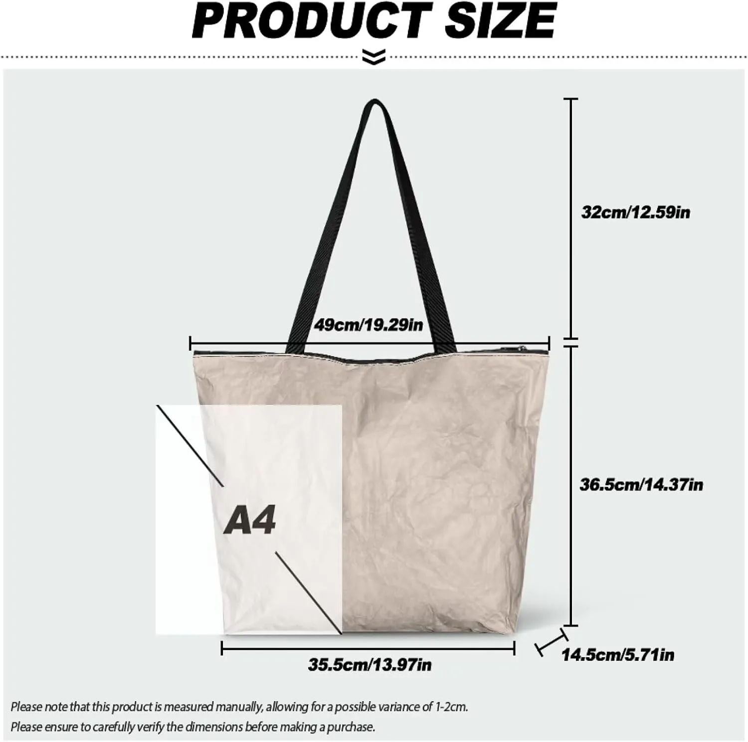Paper Bag Shoulder Bag with Zippers, Butterfly Flowers Lightweight Large Shopping Beach Totes Bags Book Tote