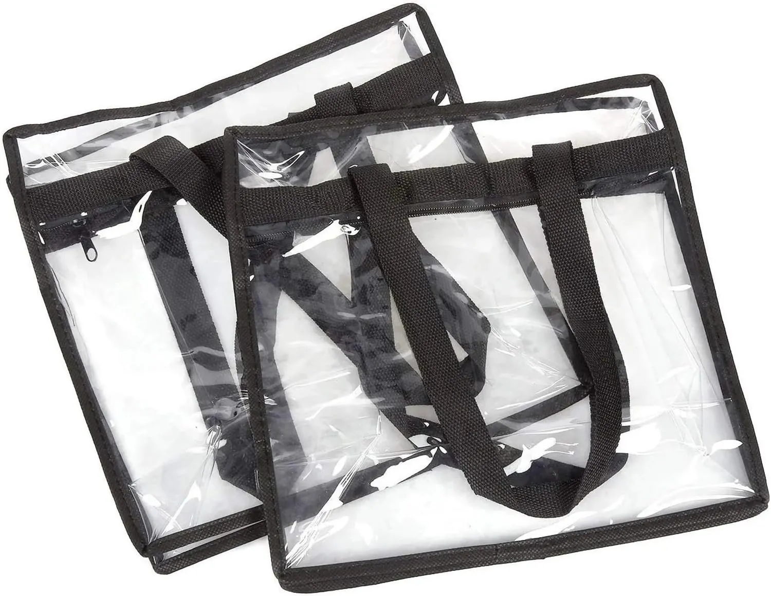 Qingzeyi transparent handle bags 1/4pcs Clear Tote Bags Large Capacity Shoulder Bag PVC Makeup Storage Bag for Wedding, Birthday, Mother's Day(1PCS)
