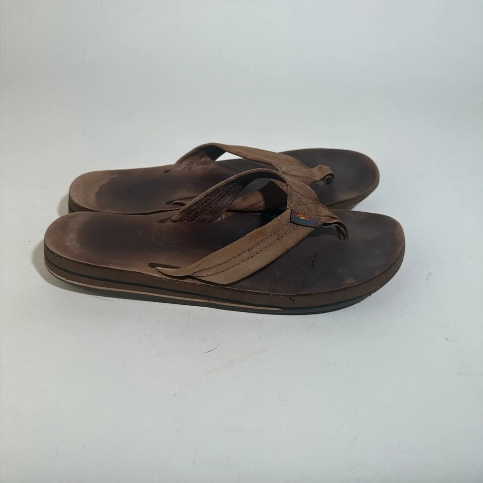 Rainbow Leather Sandals