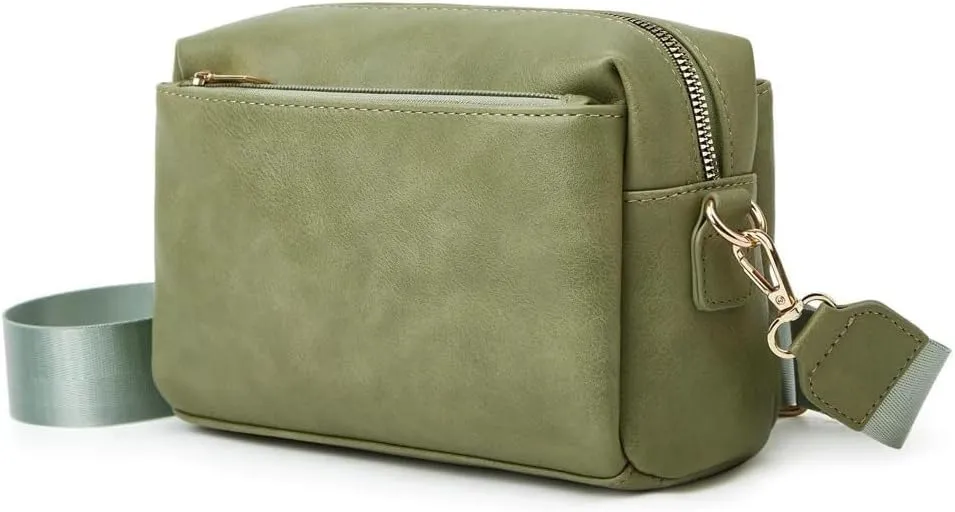 Retro Inspired PU Leather Shoulder & Crossbody Soft Hobo Totes Handbag for Women Fashion Purse with Zipper Satchel
