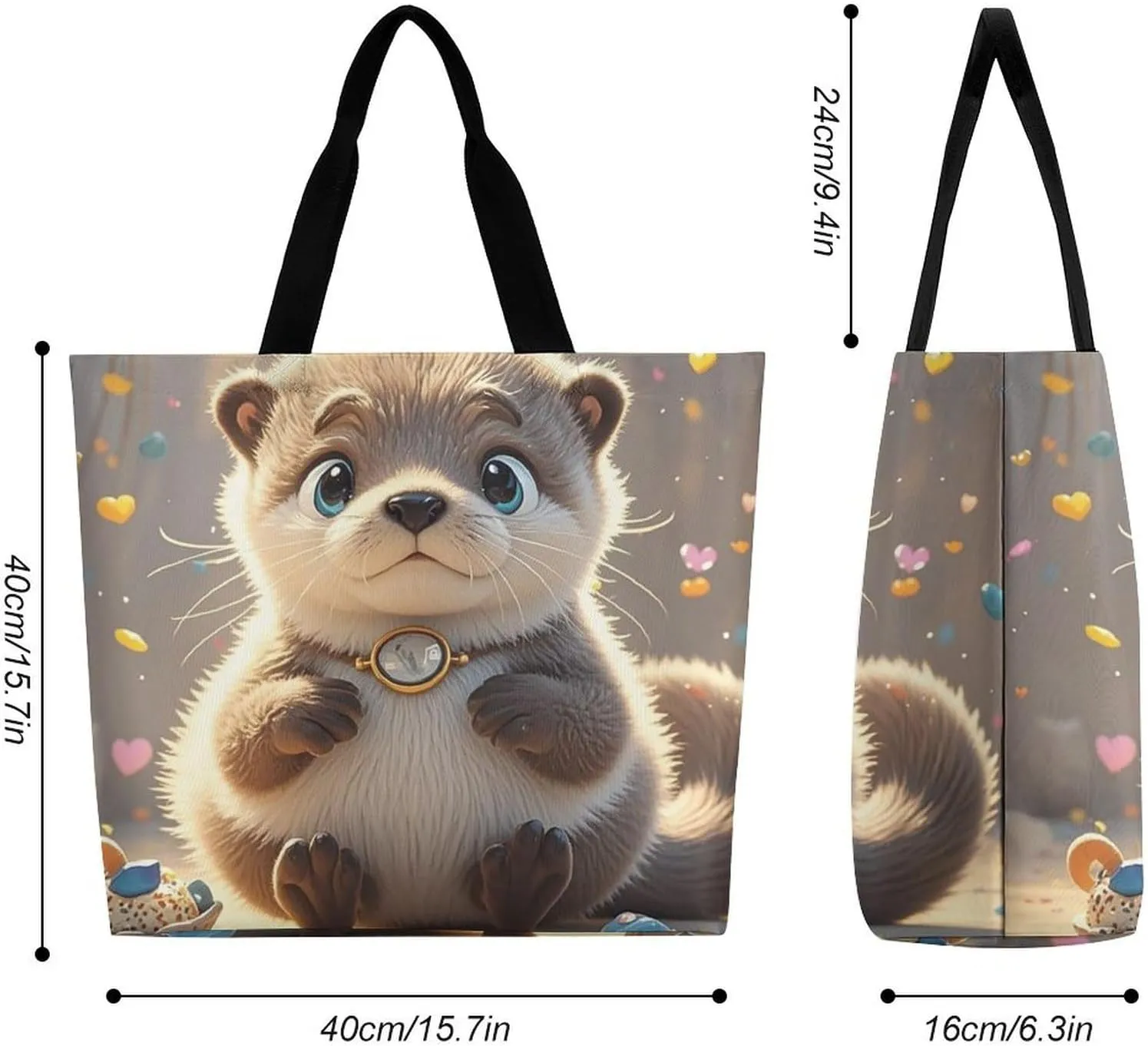 Sheep Beach Bag Reusable Tote Bag Foldable Grocery Bags Women Shopping Bags for Daily Essentials