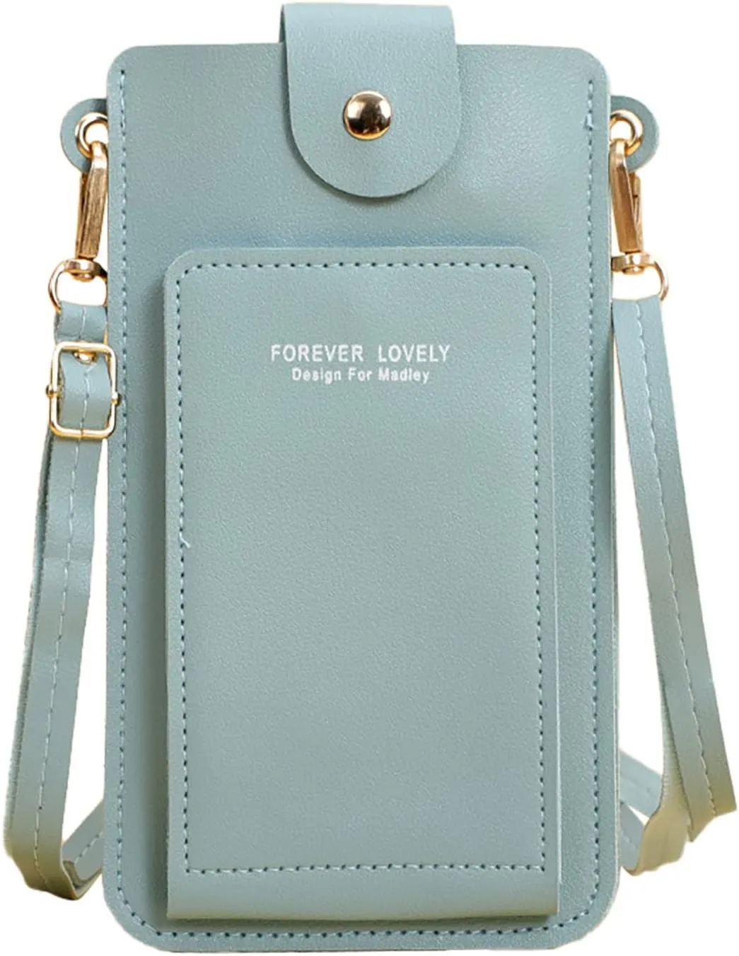 Shoulder Bags for Women Women Artificial Leather Solid Color Hasp Transparent Operation Ccreen Phone Bag Shoulder