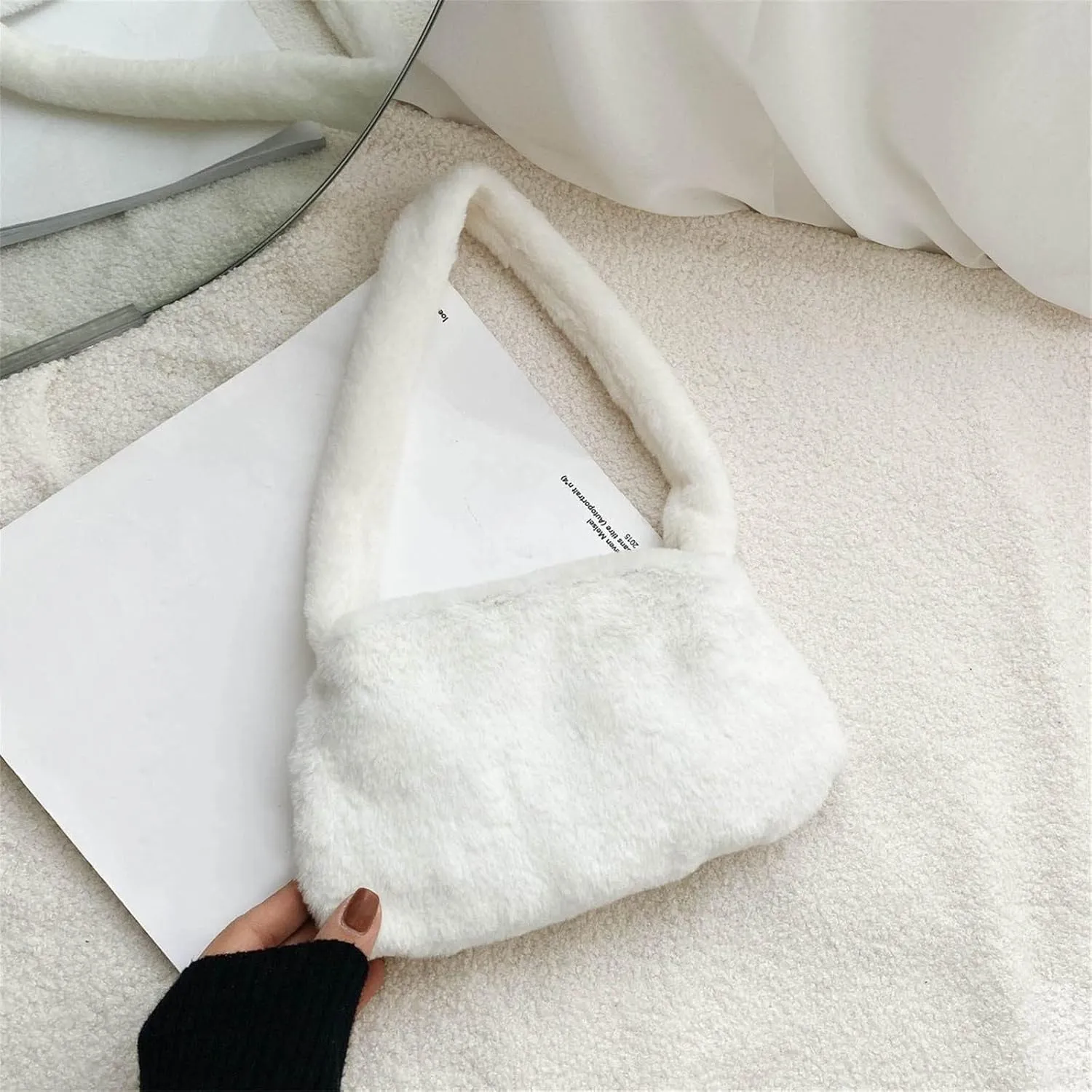 Shoulder Handbags Furry Bag Underarm Portable Shoulder Ladies Wild Bag Fashion Messenger