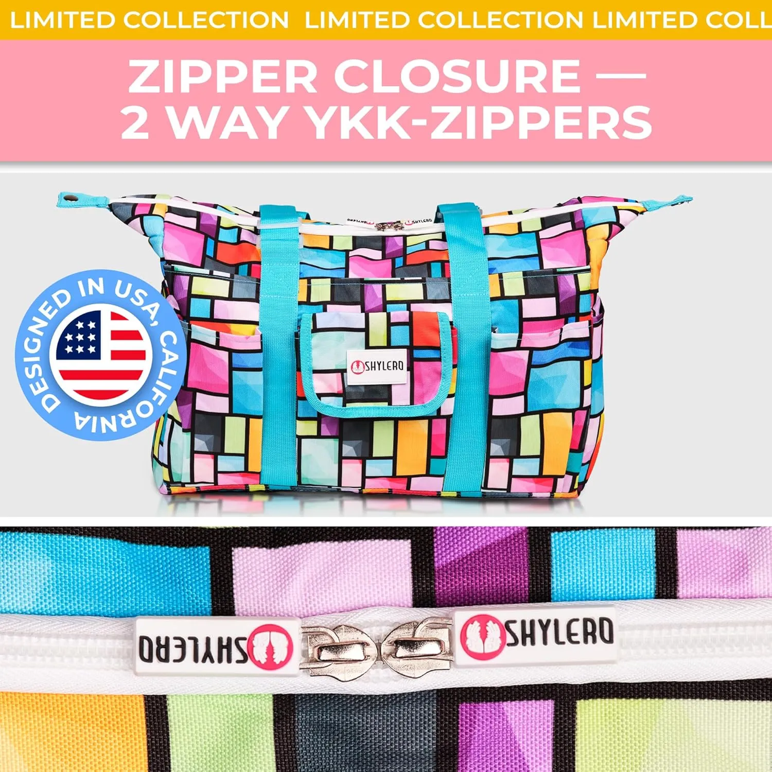 SHYLERO Nurse Bag with 21 Pockets - Big, Waterproof Medical Utility Tote for Daily Use