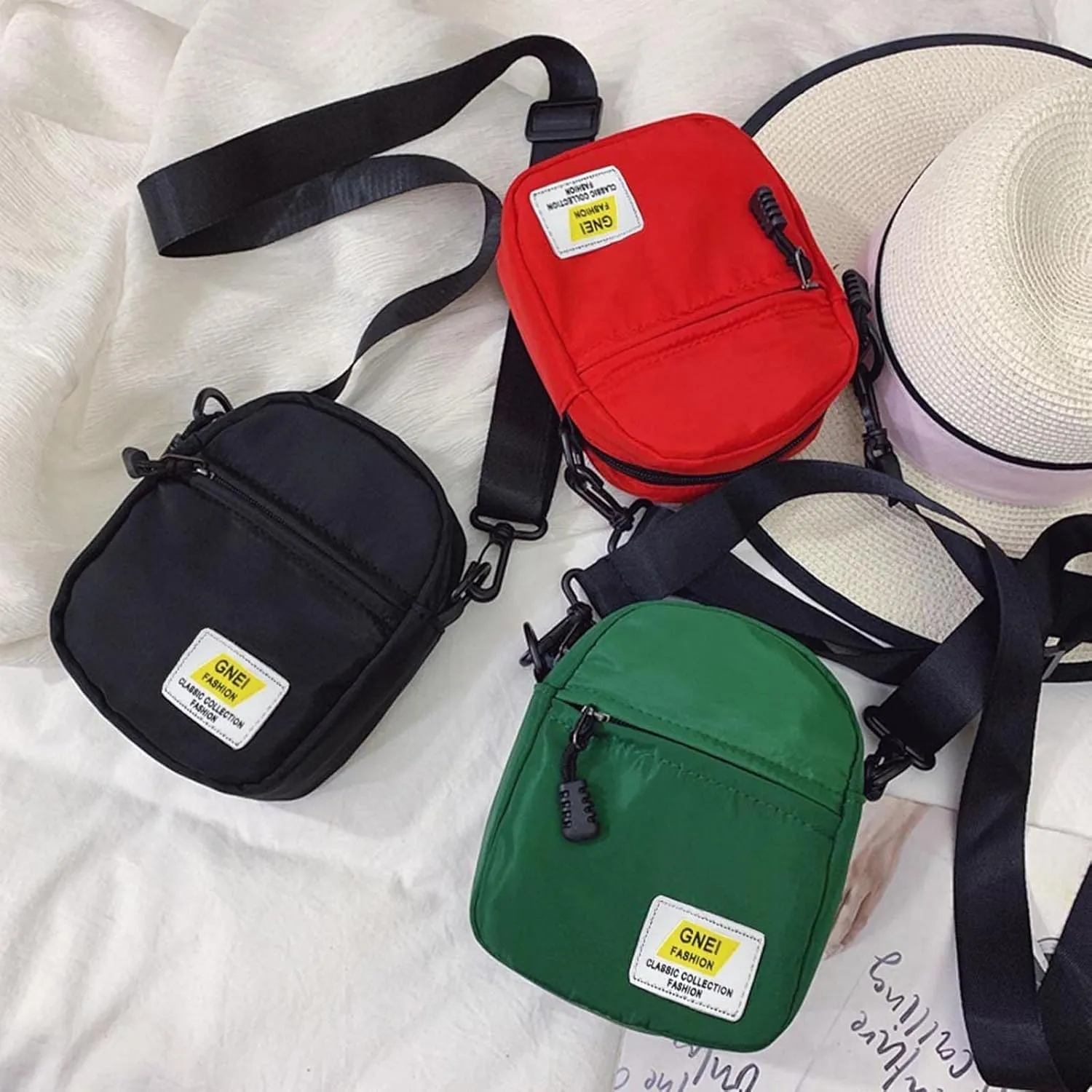 Small Purse Cute Tote Handbag 2025 Korean Fashion Simple Casual One Shoulder Crossbody Nylon Small Square Bag