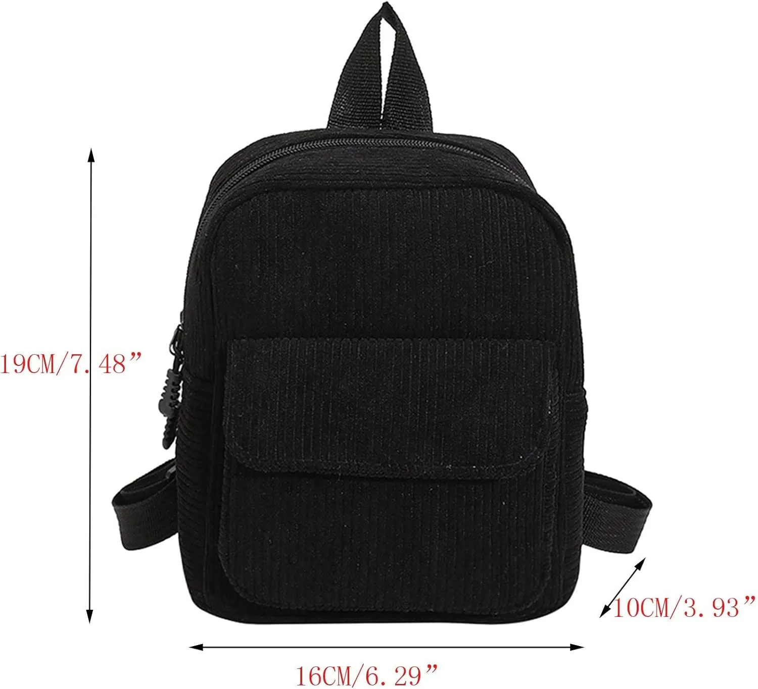 Small Purse for Women 2025 Fashion Simple Velvet Solid Backpack Corduroy Backpack
