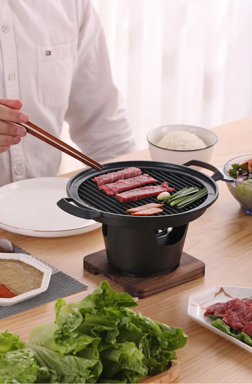 Smokeless Mini BBQ Grill