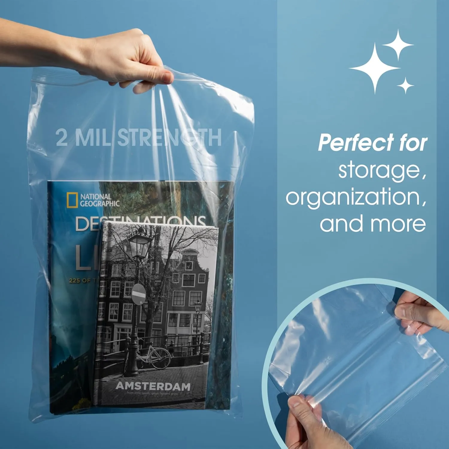 Spartan Industrial - 7 X 10 (1000 Count) 2 Mil Clear Reclosable Zip Plastic Poly Bags with Resealable Lock Seal Zipper
