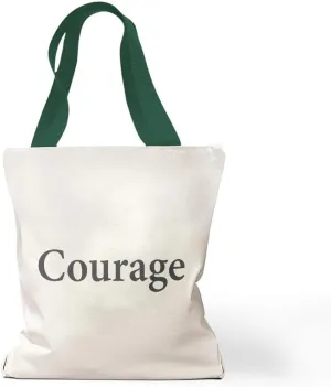 Speedy Pros Canvas Tote Bag for Women Courage Inspiration & Motivation Faith Beach Bags for Women