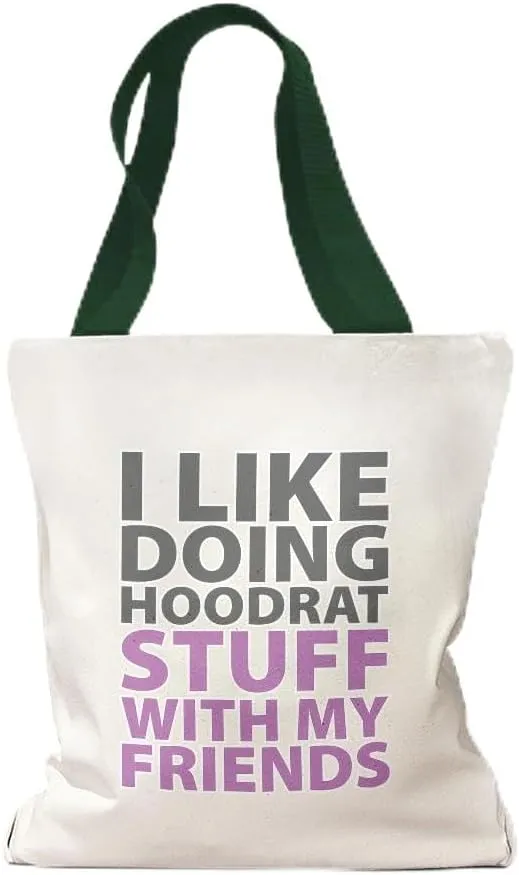 Speedy Pros Canvas Tote Bag for Women I like Doing Hoodrat Stuff with My Friends Drinking Beach Bags for Women