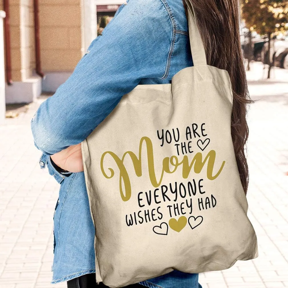 Speedy Pros Canvas Tote Bag for Women You Are Mom Everyone Wishes They Had Mother Beach Bags for Women
