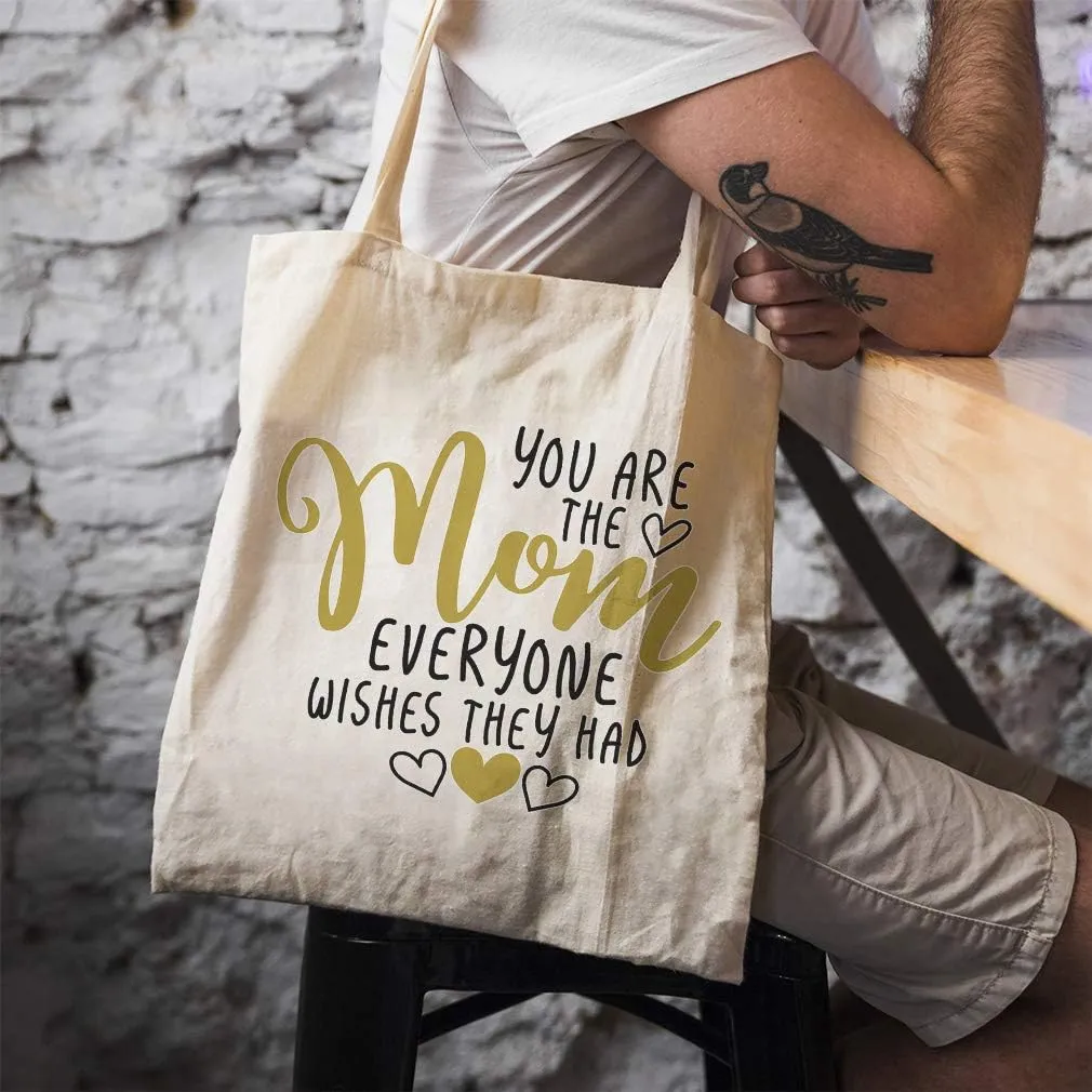 Speedy Pros Canvas Tote Bag for Women You Are Mom Everyone Wishes They Had Mother Beach Bags for Women