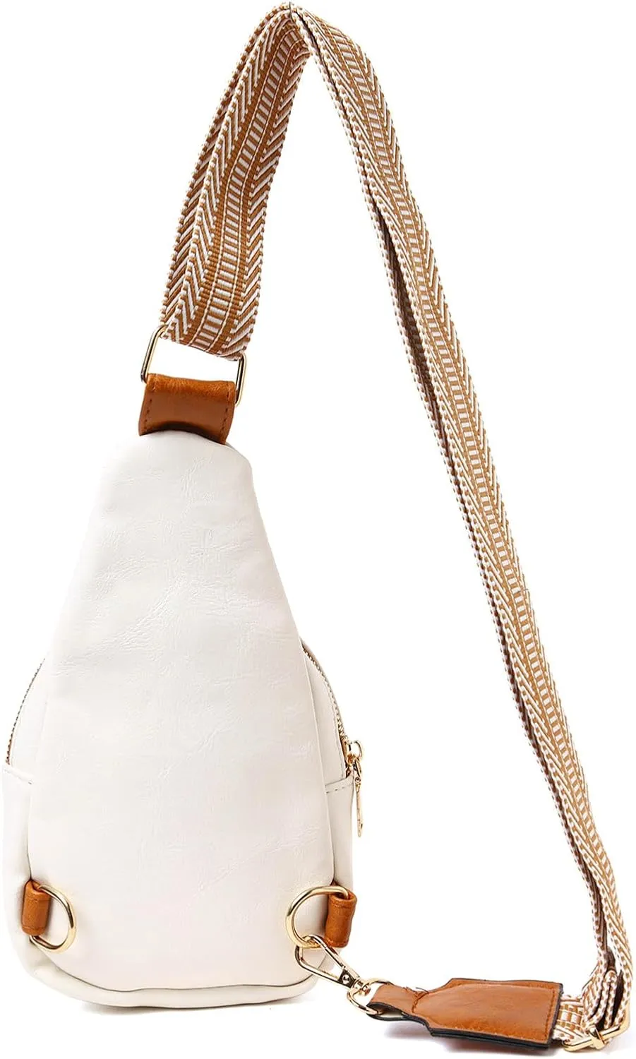 Summer Purse Boho Fashion Chest Bag Soft Leather Texture Crossbody Bag Large Capacity Simple Retro Shoulder