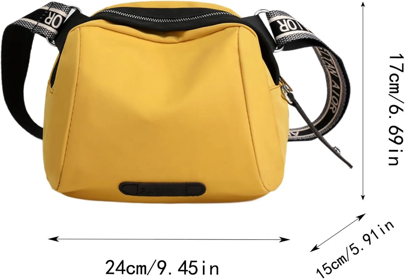 Tote Bag For Women Casual Square Shoulder Bags Lightweight Nylon Fabric Crossbody Bag For Shopping Travel