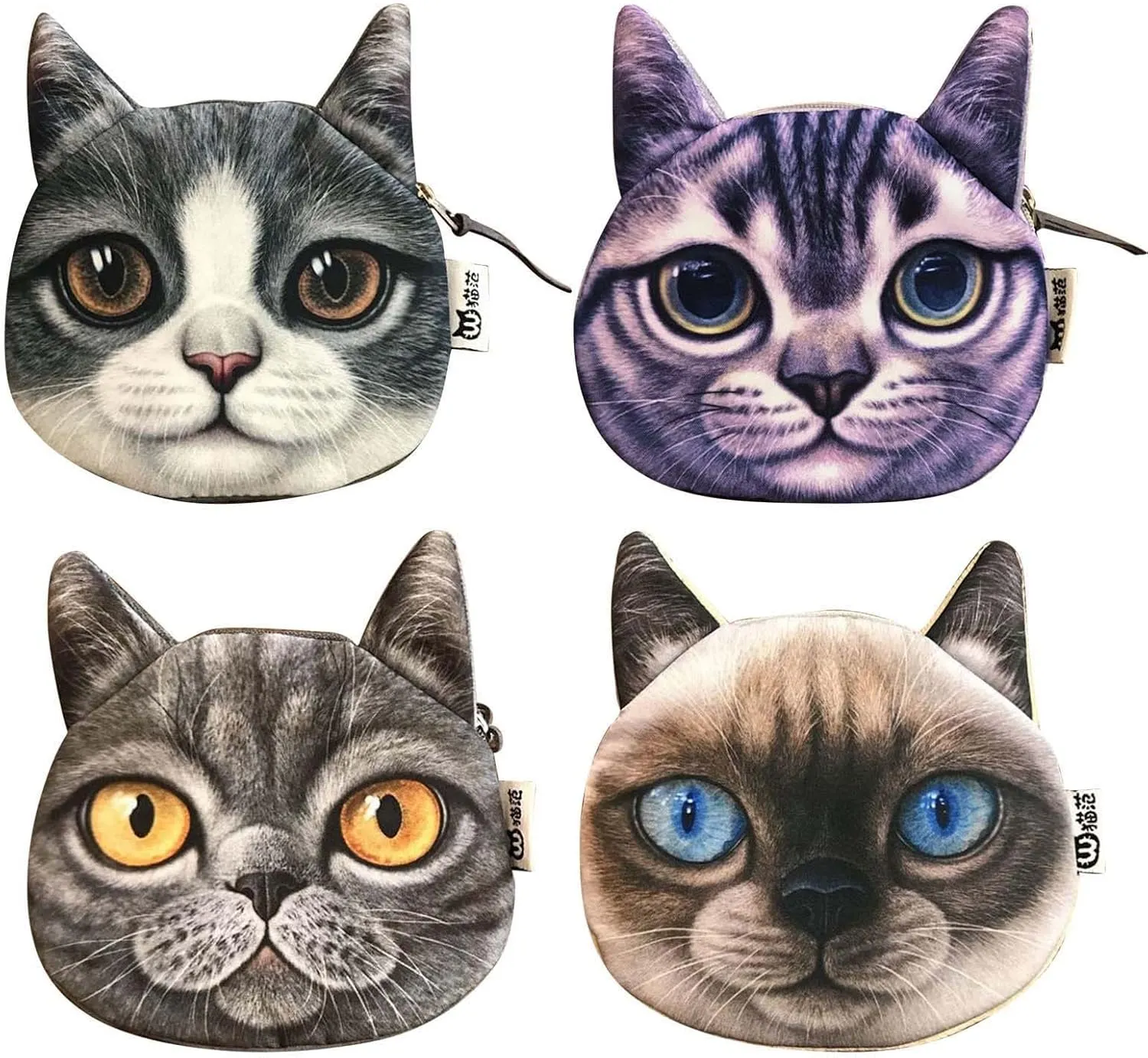 Tote Bag For Women Cat Animal Pattern Purse Mini Small Purse Fashion Wallet Card Holder Purse For Daughter Birthday C