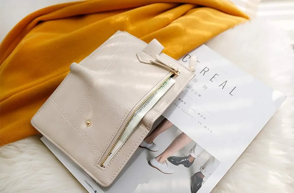 Tote Bag For Women Mini Blue Wallets Short Holder Purses Fold Small Female Card Purse Wallet For Shopping Travel Essential D