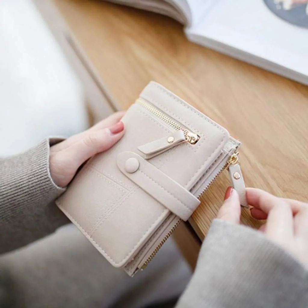Tote Bag For Women Mini Blue Wallets Short Holder Purses Fold Small Female Card Purse Wallet For Shopping Travel Essential D