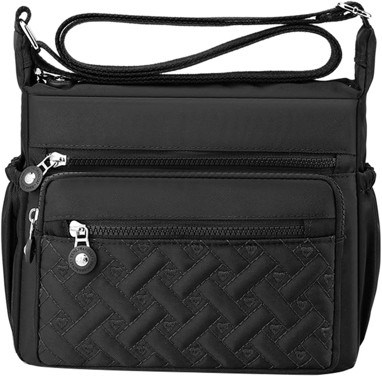 Tote Bag For Women Pocket Casual Zipper Crossbody Handbags Shoulder Messenger Bag For Travel Hiking Daily Essential F