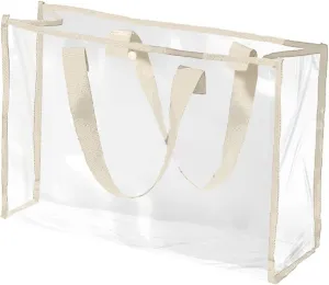 Tote Bag For Women Portable Transparent Travel Beach Bag Swimming Bag Cosmetic Storage Bag Multifunctional Wash Large Bag Z