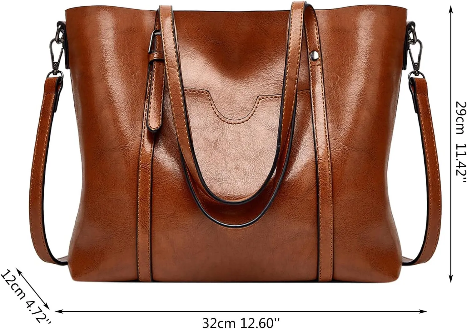 Tote Bag For Women Retro Hobo Handbags Woman Large Designer Ladies Bag Pocket Purse Leather For Daily Shopping Travel