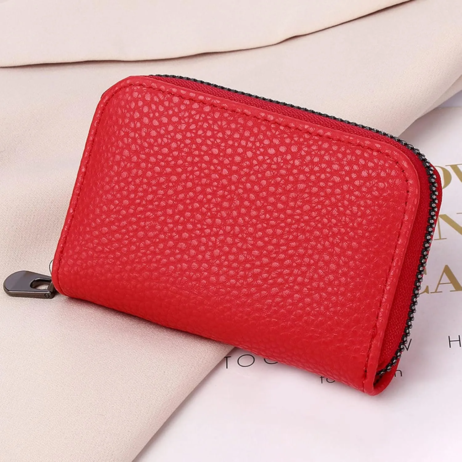 Tote Bag For Women Zipper Id Mini Wallet Solid Color Women Hasp Purse Multiple Card Slots Clutch Bag Men Phone Bag A