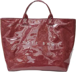 Tote Bag Retro Letter Casual Hundred Handbag Minimalist Transparent Simple Large Capacity Bags Female Work Tote Bags