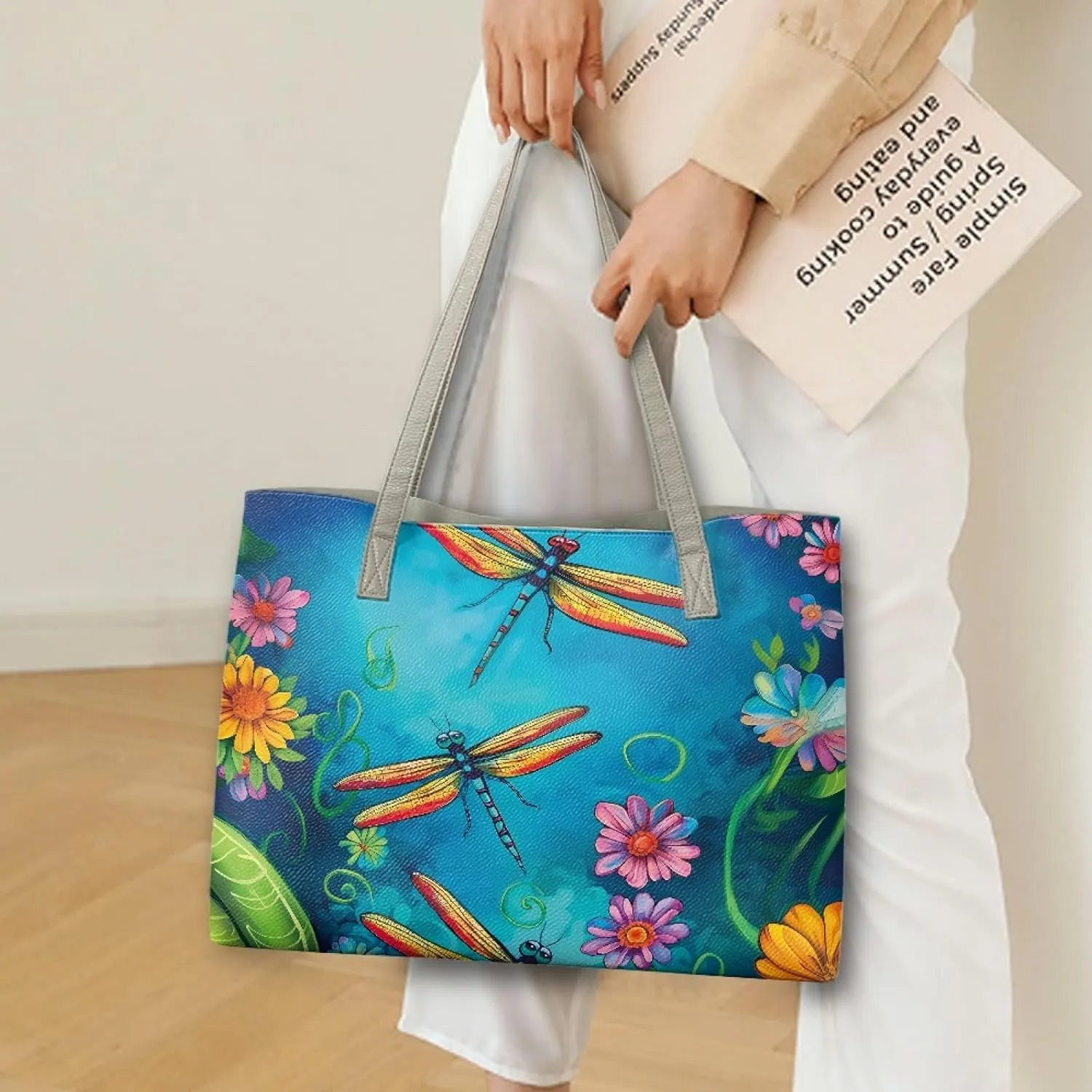 Tote Bags for Women Butterfly Shoulder Hobo Fashion Shopping Tote Bag Women's purse handbags Large Travel Totes