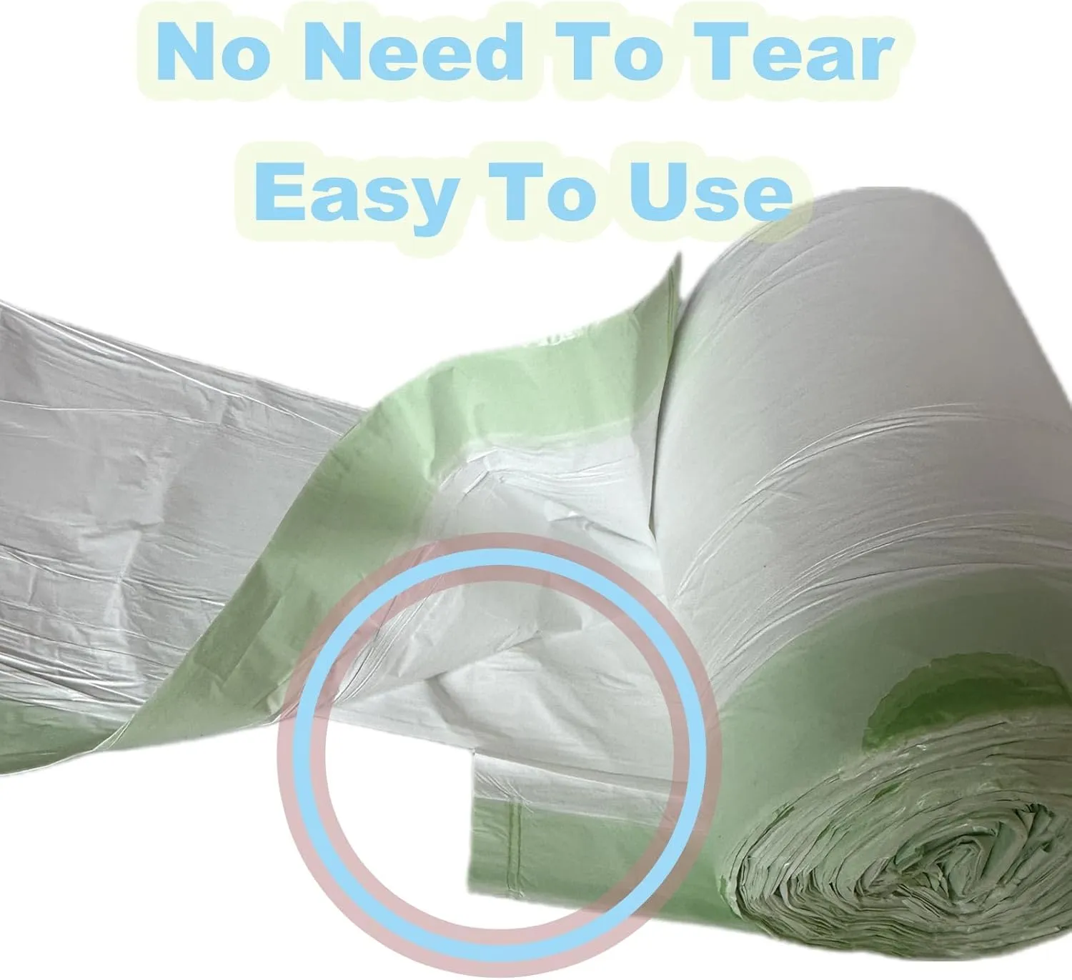 Trash Bags, Tear-Free Garbage Bags, 100 Count 4 Gallon Drawstring Trash Bags Trash Can Bathroom Kitchen Small Garbage Bags for Bedroom, White