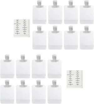Travel Size Refillable Empty Squeeze Pouch, Stand Up Pouch Toiletry Lotion Gel Squeezable Bags Plastic Toiletry Containers for Travel Toiletries Cosmetic, 15pcs