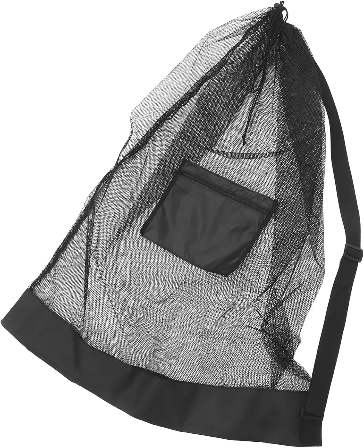 Volleyball Training Equipment Basketball Mesh Bag Drawstring Sturdy Construction Suitable for School Team Activities