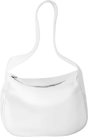 White Crossbody Saddle Bag Simple Fashion Shoulder Lightweight Woman Bag Small Women Tote Bags (White, One Size)