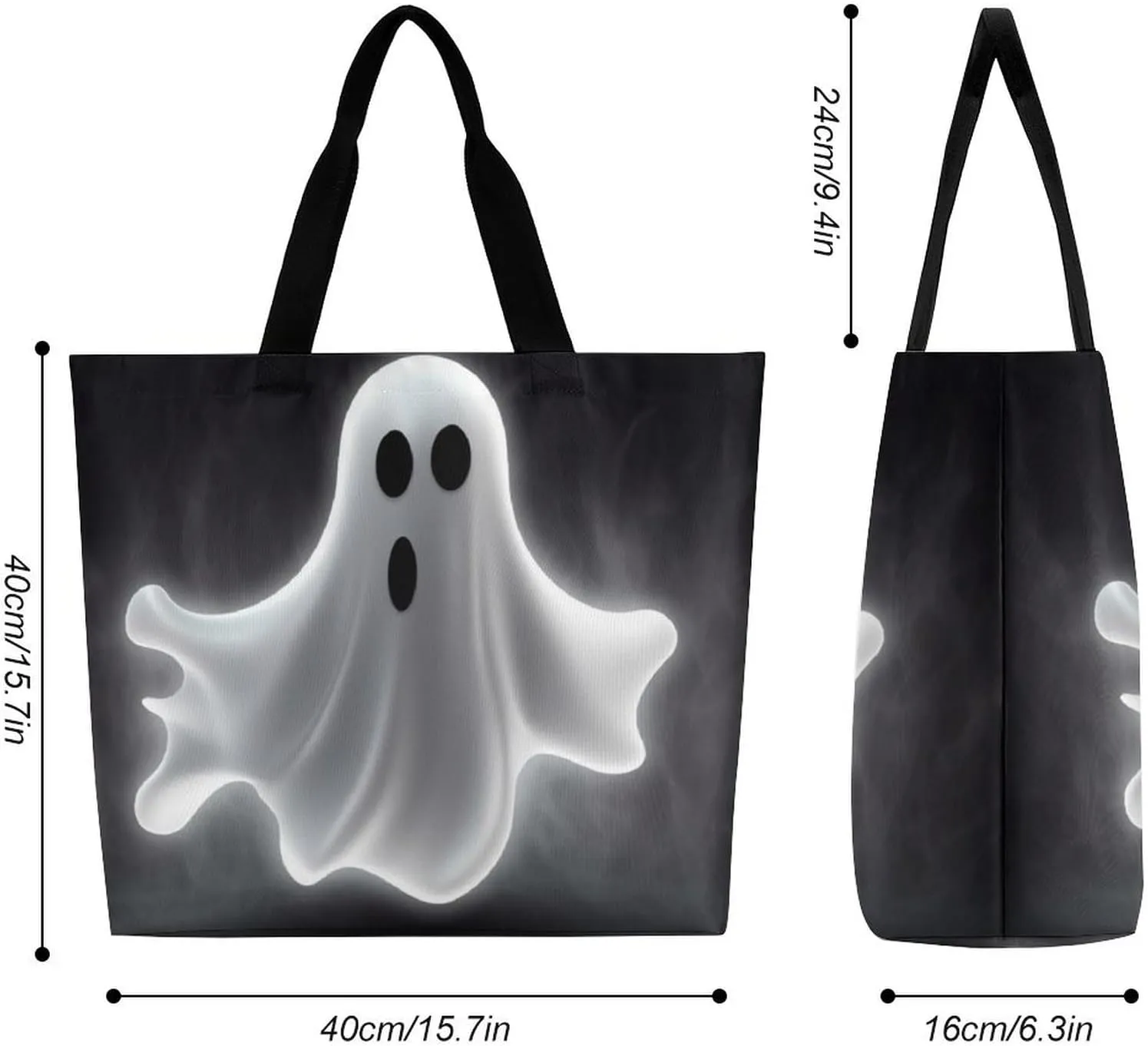 Wildlife Animal Snail Beach Bag Reusable Tote Bag Foldable Grocery Bags Women Shopping Bags for Daily Essentials