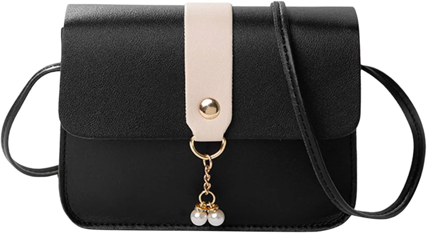 Women Bag Women Shoulder Bag Fashionable Pearl Pendant Soft Leather Lightweight And Versatile Messenger Bag