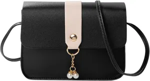 Women Bag Women Shoulder Bag Fashionable Pearl Pendant Soft Leather Lightweight And Versatile Messenger Bag