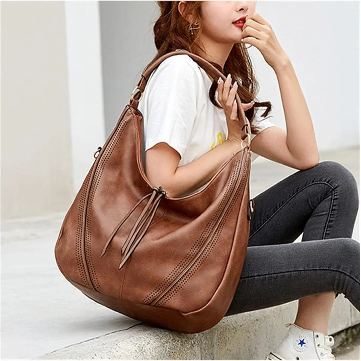 Women Handbags Hollow Shoulder Crossbody Bags Ladies Pu Leather Totes Fashion Messenger Bag Womens Bag