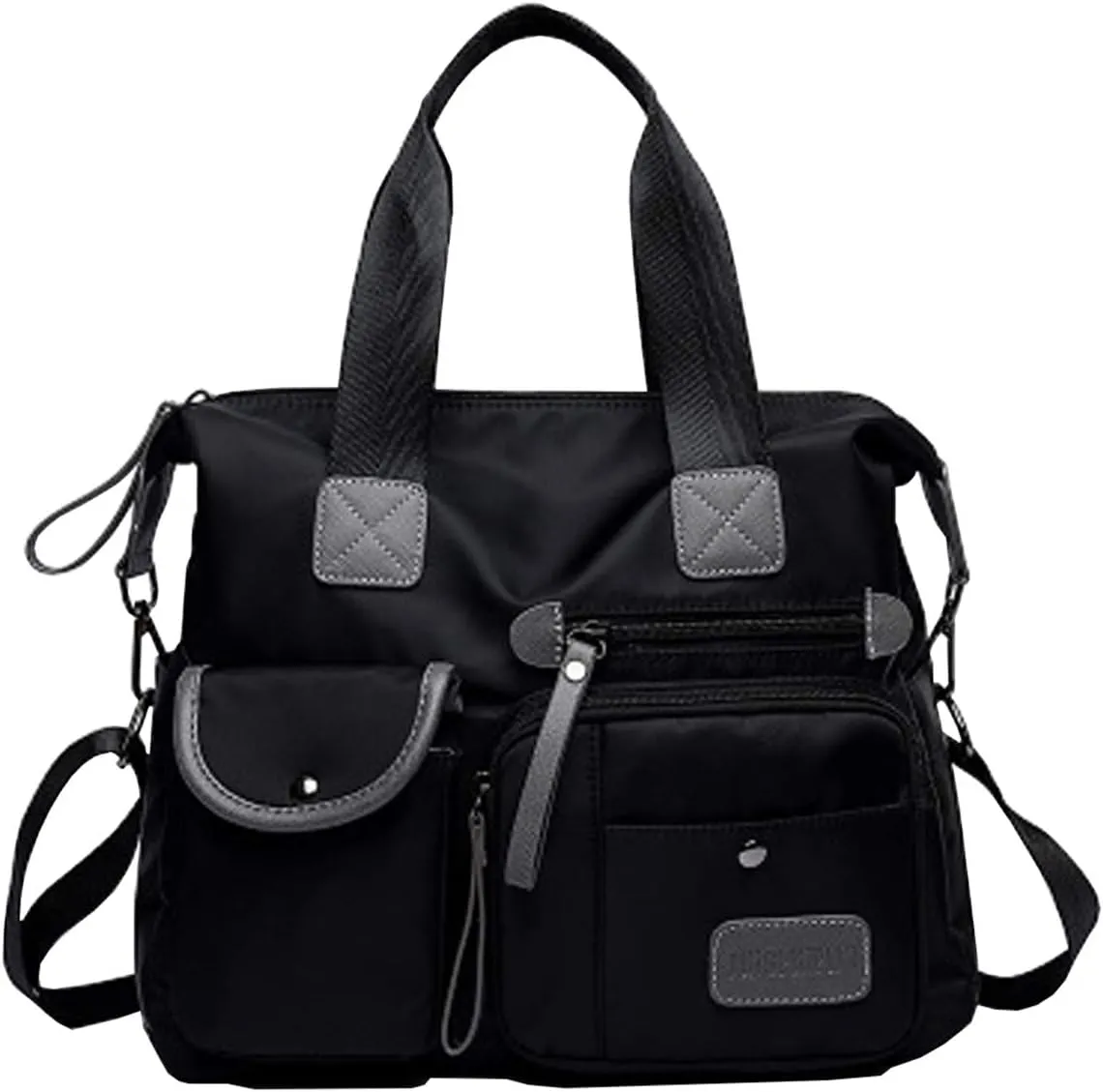 Women Ladies Multipocket Nylon Hobo Top-handle Bags Shoulder Crossbody Bag Totes Satchels Handbags and Purses