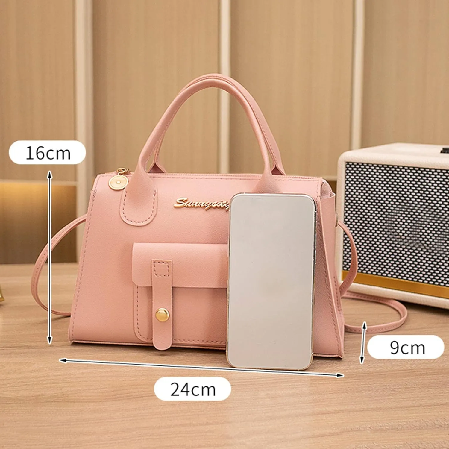 Women Messenger Bag Fashion New Pattern Solid Simple Handbag Shoulder Bag Purpose High Capacity Zipper Bags (One Size)