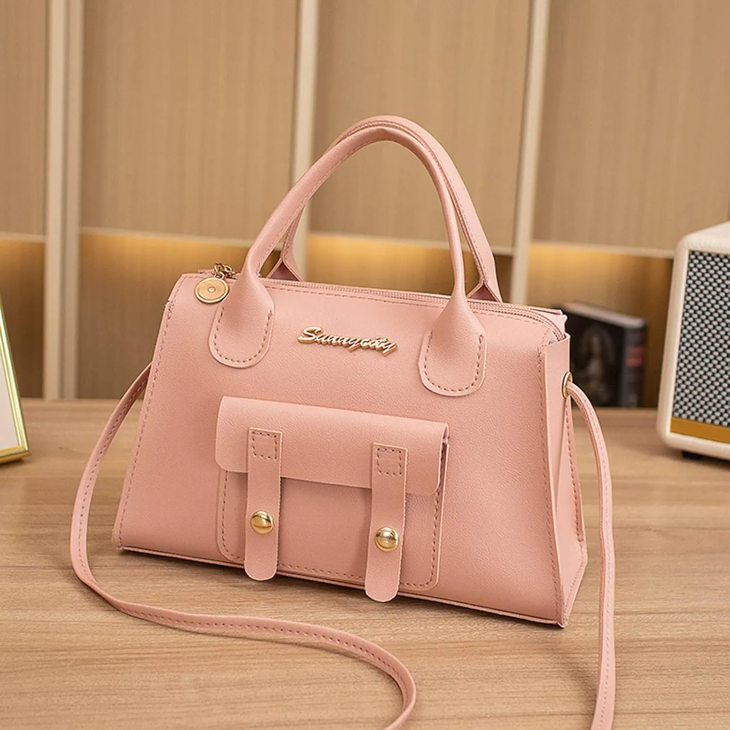 Women Messenger Bag Fashion New Pattern Solid Simple Handbag Shoulder Bag Purpose High Capacity Zipper Bags (One Size)