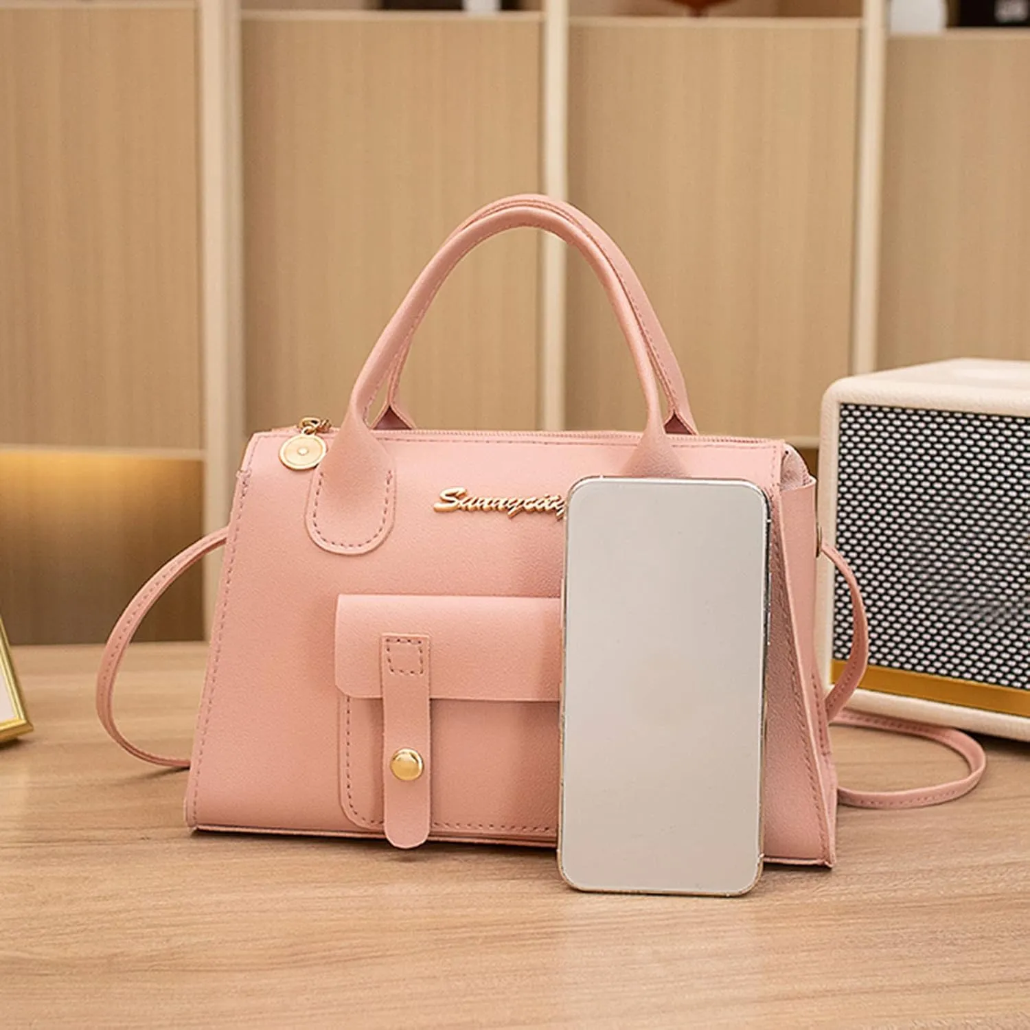 Women Messenger Bag Fashion New Pattern Solid Simple Handbag Shoulder Bag Purpose High Capacity Zipper Bags (One Size)