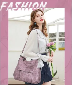 Women Shoulder Bags Marble Textured Leather Tote Bag Vintage Handbags Purse Hobo Handbag Satchel Crossbody Bag Totes