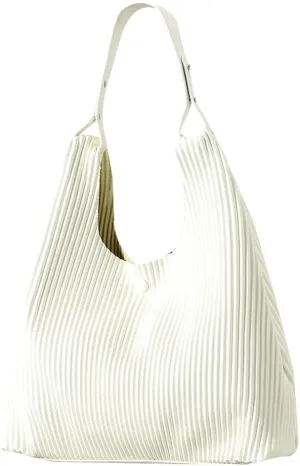 Women Soft Vegan Leather Handbags Fashion Shoulder Totes Large Bucket Hobo Purse Pleated Top Handle Satchel