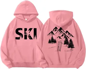 Women's Adult Oversized Green Graphic/Streetwear Hoodie
