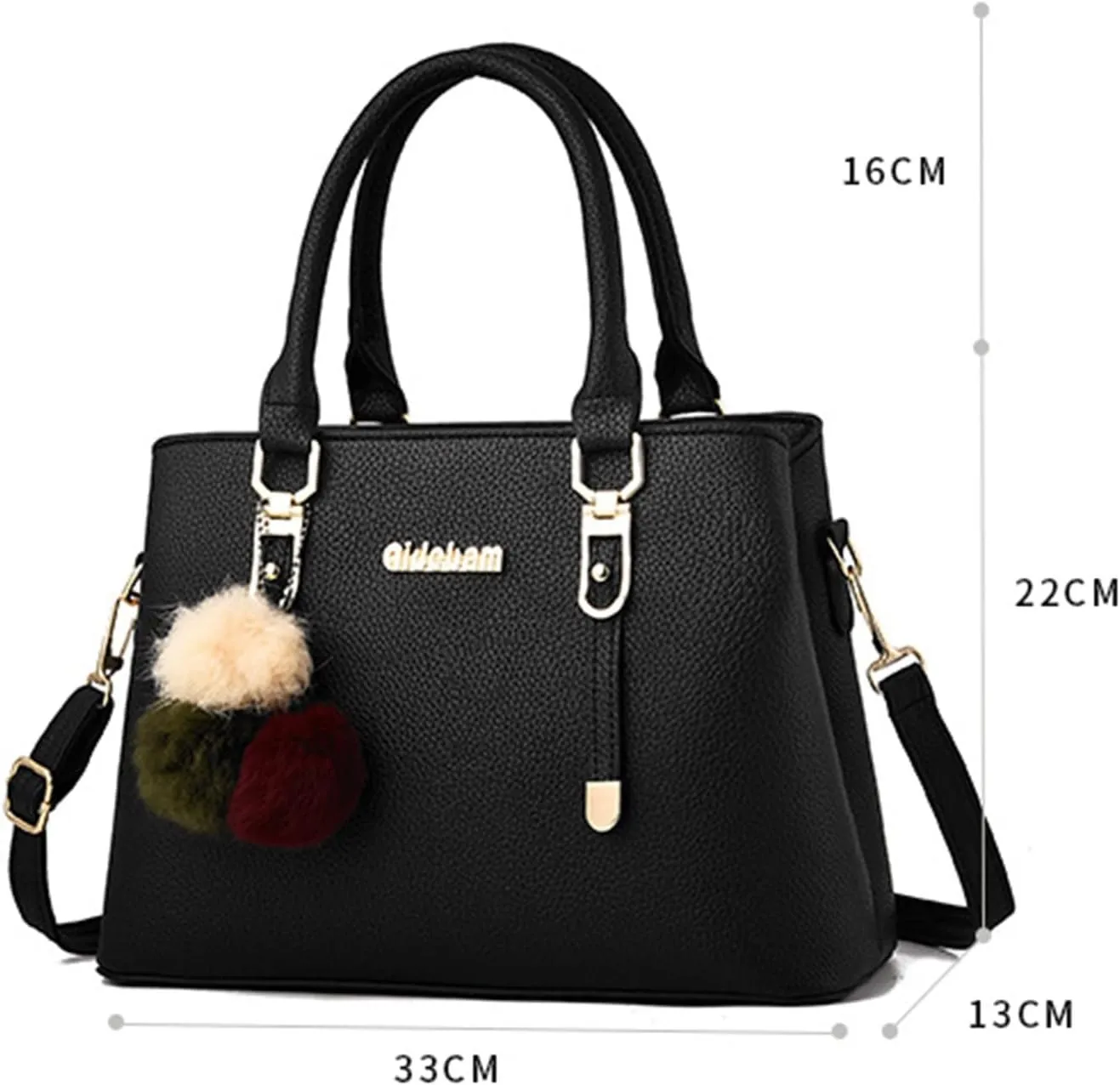 Womens Bag Elegant Casual Leather Messenger Bags Large Capacity Handbag Fashion Women Shoulder Bags (Purple, One Size)
