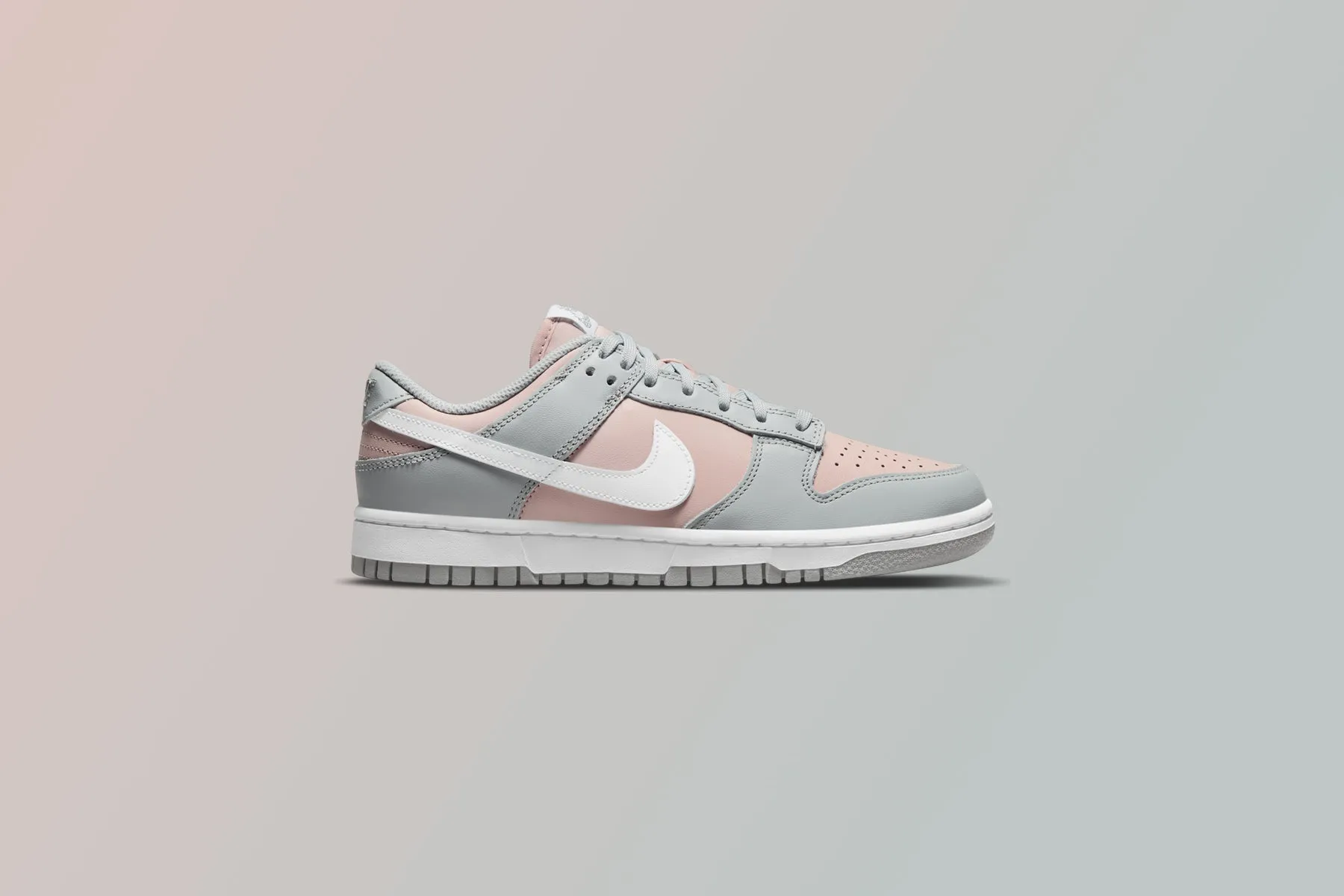 Women's Dunk Low - Pink Oxford/Metallic Silver