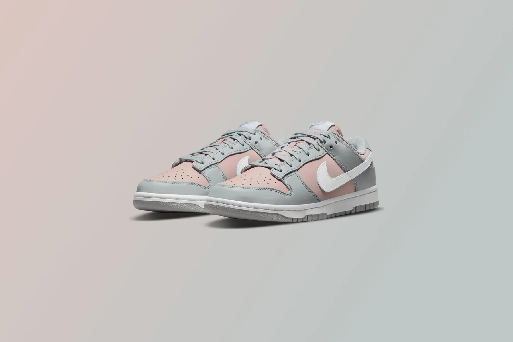Women's Dunk Low - Pink Oxford/Metallic Silver